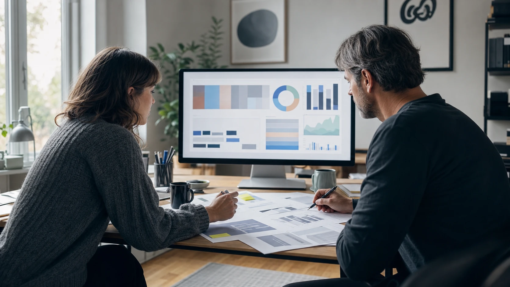Search and editorial strategists reviewing content architecture and performance